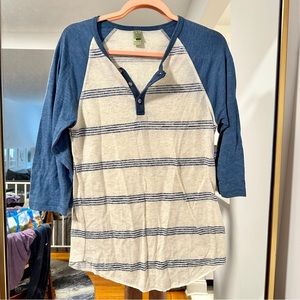 Alternative Apparel Quarter Sleeve Henley